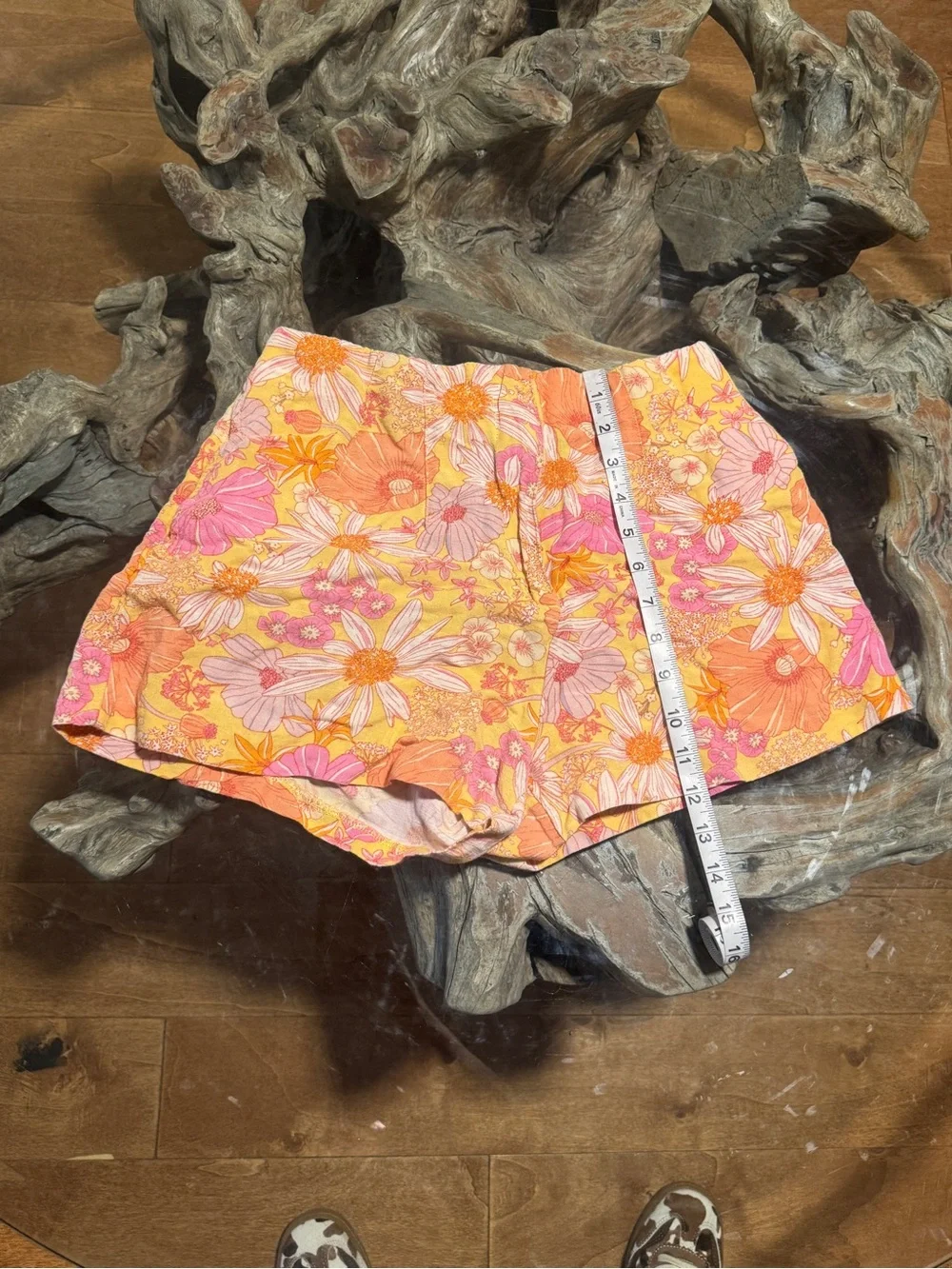 H&M Linen Floral Print Shorts